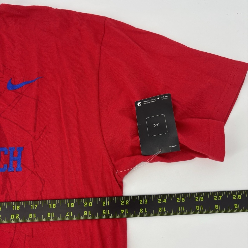 Nike Louisiana Tech Bulldogs Red T-shirt Mens Size Large‎ Red Loose Fit - Picture 7 of 8